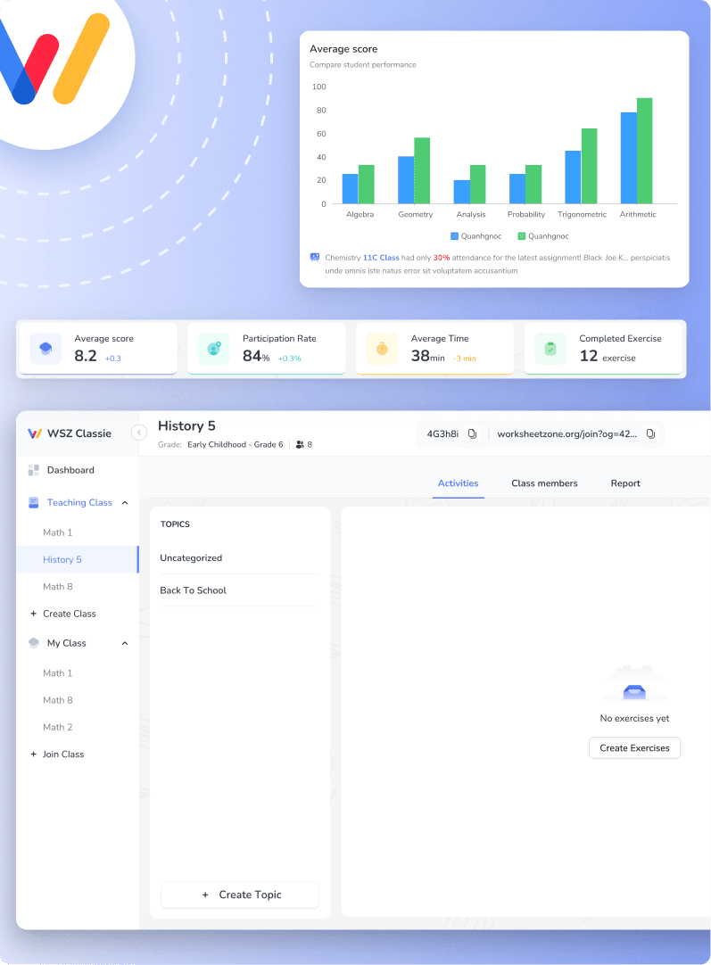 Worksheetzone Classroom Management Platform